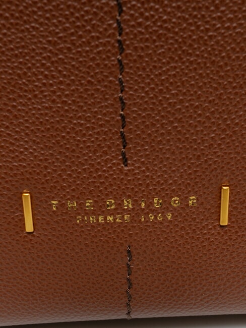 LETIZIA Einkaufstasche aus Leder BRAUN - Damentaschen