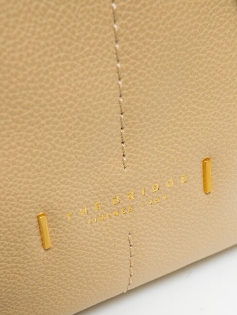 LETIZIA Lederbeutel Butter abb. Gold - Damentaschen