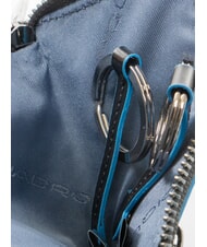 PIQUADRO BLUE SQUARE Schl&uuml;sseletui aus Leder Schwarz - Schl&uuml;sselanh&auml;nger und Schl&uuml;sseletuis - 3