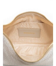 BORBONESE HOBO LUNA MINI ECO LINE Schultertasche wei&szlig;e Baumwolle - Damentaschen - 4