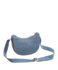 BORBONESE HOBO LUNA MINI ECO LINE Schultertasche blauer Lapislazuli - Damentaschen - 2