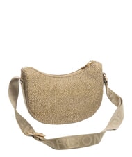 BORBONESE HOBO LUNA MINI ECO LINE Schultertasche Olive - Damentaschen - 2