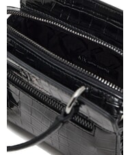 ARMANI EXCHANGE A|X CROCO Mikro-Handtasche mit Schulterriemen Schwarz - Damentaschen - 5