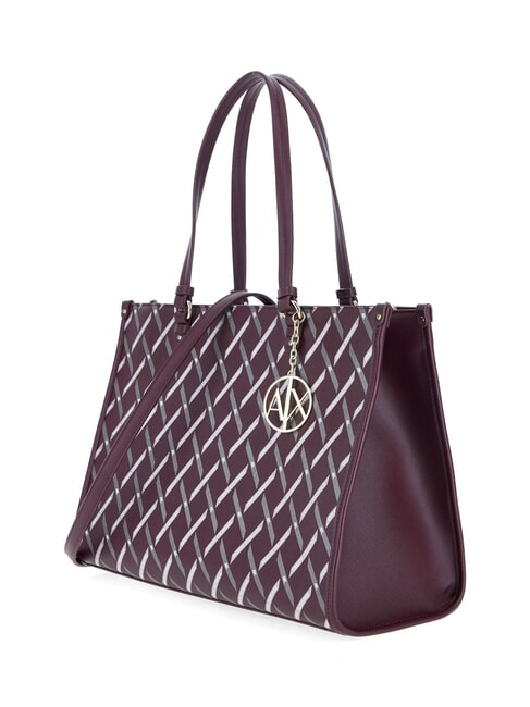 A|X LOGO ALL OVER Schultertasche mit Schultergurt Nut / Nut - Damentaschen