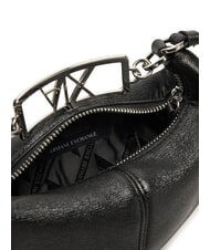 ARMANI EXCHANGE A|X SAFFIANO Mini-Schultertasche Schwarz - Damentaschen - 4