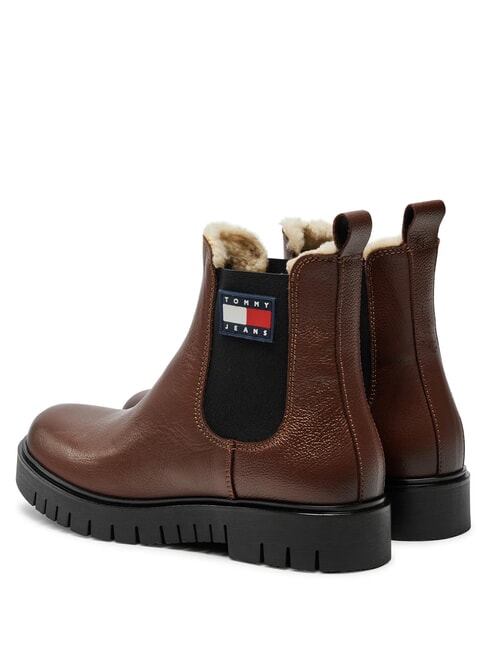 TH JEANS Lederstiefeletten braun - Damenschuhe