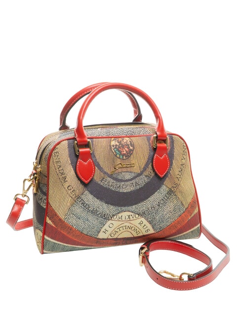 PLANETARIUM Mittelgro&szlig;e Kuppeltasche mit Schultergurt klassisch/ koralle - Damentaschen