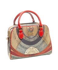 GATTINONI PLANETARIUM Mittelgro&szlig;e Kuppeltasche mit Schultergurt klassisch/ koralle - Damentaschen - 2