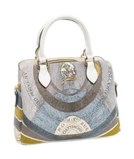 GATTINONI PLANETARIUM Mittelgro&szlig;e Handtasche mit Schultergurt Mond/Wei&szlig; - Damentaschen - 2