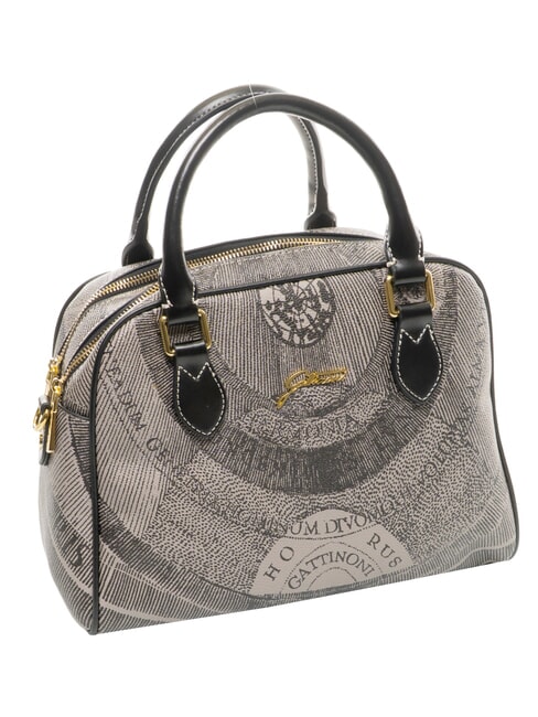 PLANETARIUM Mittelgro&szlig;e Kuppeltasche mit Schultergurt monochrom hellgrau/schwarz - Damentaschen