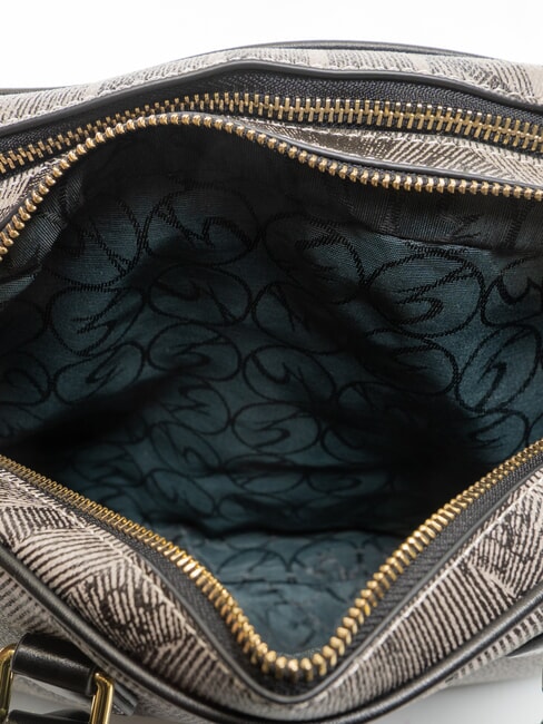 PLANETARIUM Mittelgro&szlig;e Kuppeltasche mit Schultergurt monochrom hellgrau/schwarz - Damentaschen