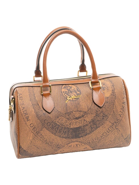 PLANETARIUM Umh&auml;ngetasche mit Schultergurt einfarbig hellbraun - Damentaschen