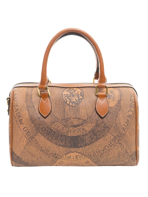 PLANETARIUM Umh&auml;ngetasche mit Schultergurt einfarbig hellbraun - Damentaschen