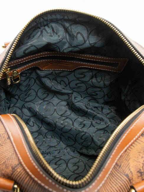 PLANETARIUM Umh&auml;ngetasche mit Schultergurt einfarbig hellbraun - Damentaschen