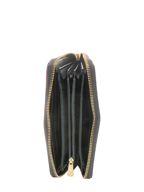 MAYA Rei&szlig;verschluss-Geldb&ouml;rse kariert/schwarz - Brieftaschen Damen