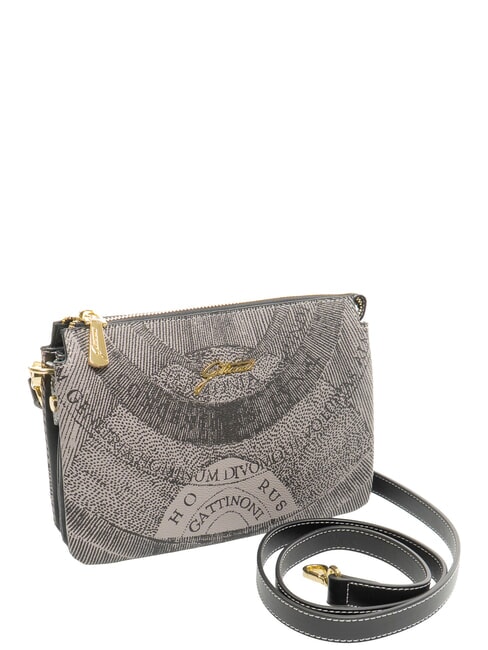 PLANETARIUM Umh&auml;ngetasche monochrom hellgrau/schwarz - Damentaschen