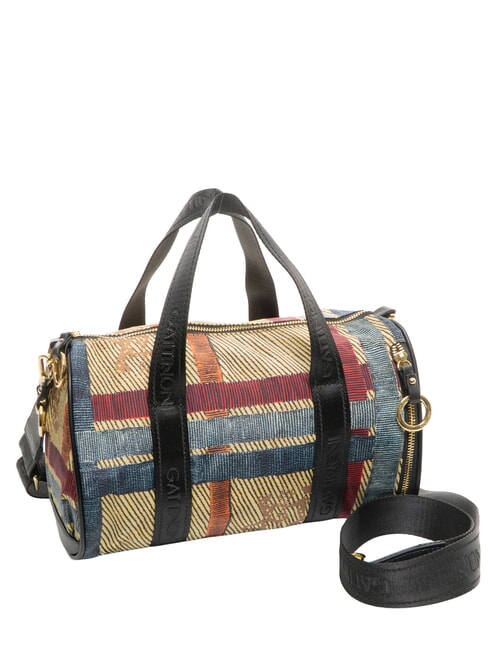 MAYA Handtasche mit Schulterriemen kariert/schwarz - Damentaschen