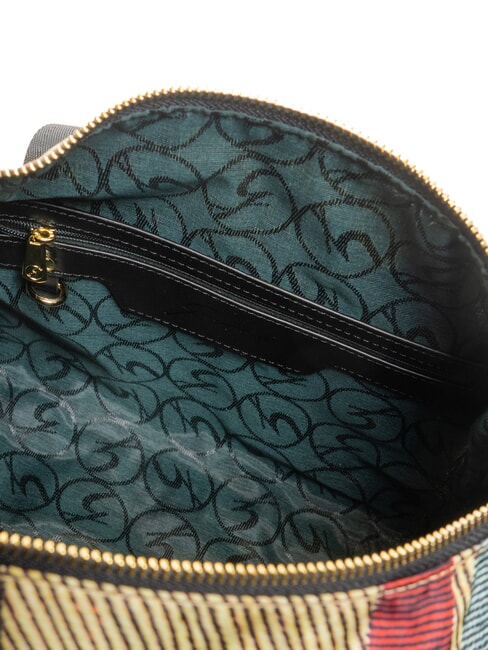 MAYA Handtasche mit Schulterriemen kariert/schwarz - Damentaschen