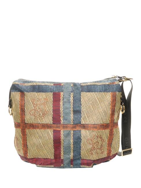 MAYA Umh&auml;ngetasche kariert/schwarz - Damentaschen