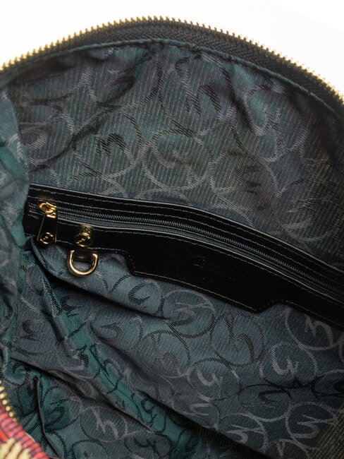 MAYA Umh&auml;ngetasche kariert/schwarz - Damentaschen