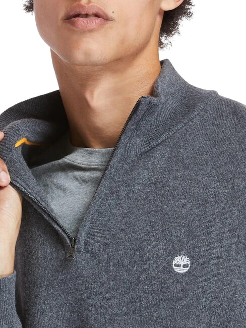 COHAS BROOK Pullover aus Wollmischung dunkel / grau / meliert - Herrenpullover