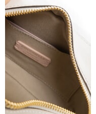 COCCINELLE MALETA CALF Mini-Umh&auml;ngetasche aus Leder Wei&szlig; - Damentaschen - 5