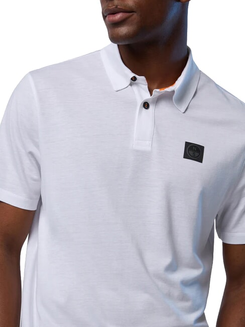 NORTH TECH Kurzarm-Poloshirt Wei&szlig; - Herren-Polo-Shirts/Herren-Polo-Shirt/Herrenpoloshirt/Herrenpoloshirts