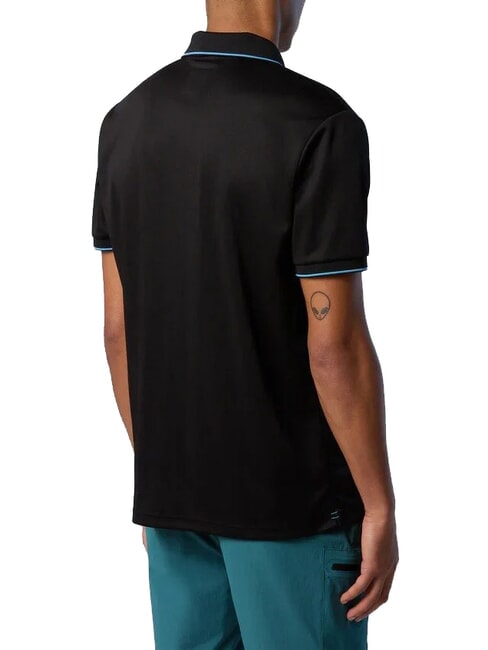 NORTH TECH L&auml;ssiges Kurzarm-Poloshirt Schwarz - Herren-Polo-Shirts/Herren-Polo-Shirt/Herrenpoloshirt/Herrenpoloshirts