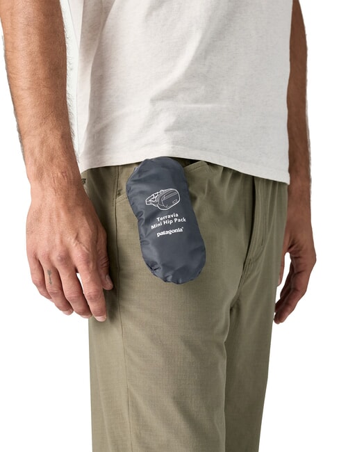 TERRAVIA MINI Kleine faltbare Tasche Patchwork: Eukalyptusgr&uuml;n - H&uuml;fttaschen