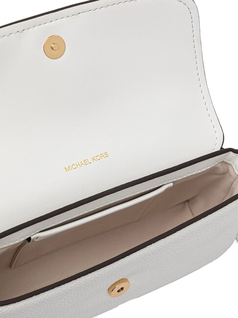 NOLITA Kleine Schultertasche aus Leder optisch wei&szlig; - Damentaschen