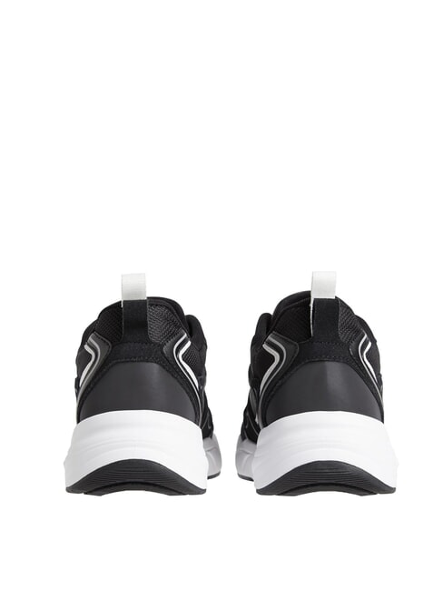 CK JEANS Retro Tennis Ledersneaker Schwarz - Herrenschuhe