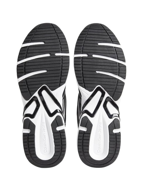 CK JEANS Retro Tennis Ledersneaker Schwarz - Herrenschuhe