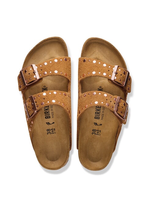 ARIZONA RIVET Ledersandalen Nerz - Damenschuhe