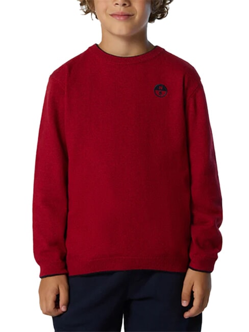 CORE Pullover aus Kaschmirmischung rote Lava - Kinderpullover