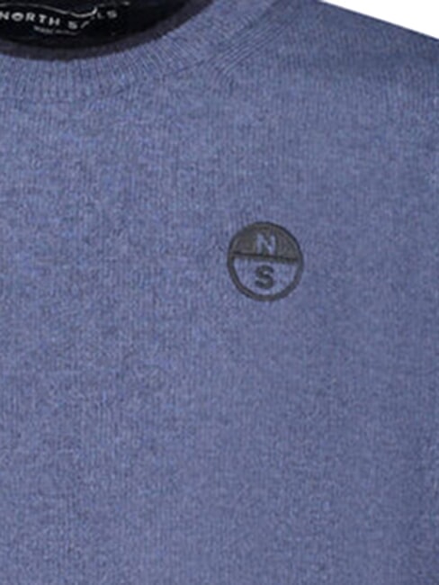 CORE Pullover aus Kaschmirmischung Chinablau meliert - Herrenpullover