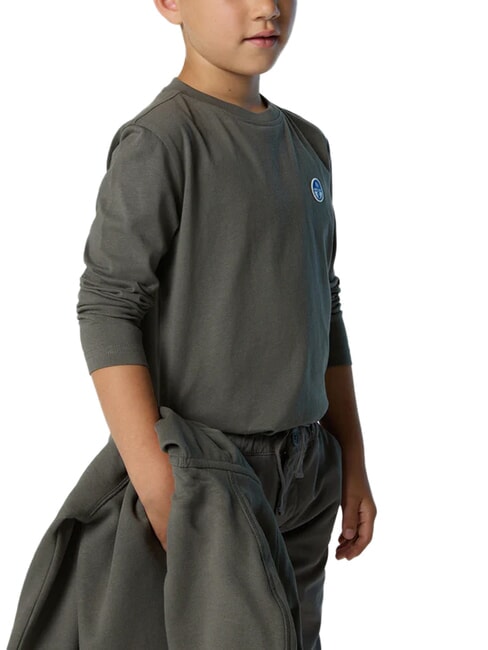 CORE Lang&auml;rmeliges T-Shirt Stadtgrau - Kinder-T-Shirt