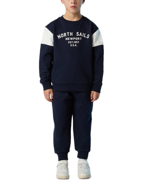 CORE Trainingsanzug aus Baumwoll-Sweatshirt Navy blau - Sweatshirts Kinder