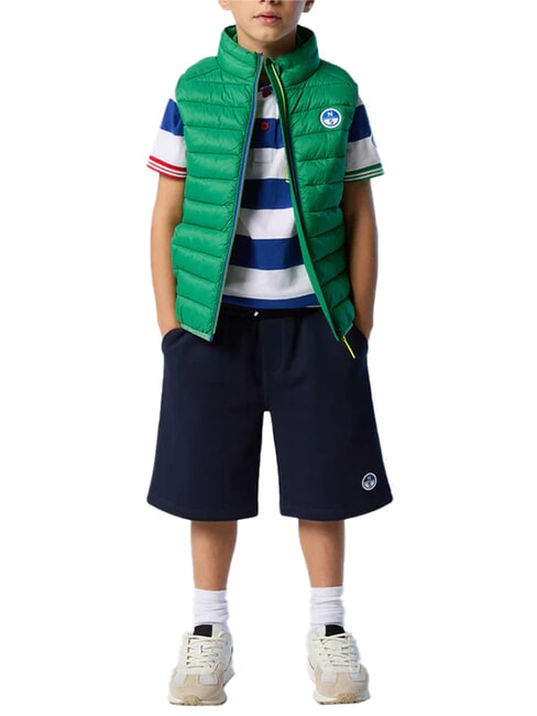 EXPLORER Unisex-Daunenjacke ohne &Auml;rmel gr&uuml;ne Biene - Kinder Jacken