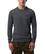 NORTH SAILS N|S Pullover mit Rundhalsausschnitt mittelgraue Melange - Herrenpullover - 2