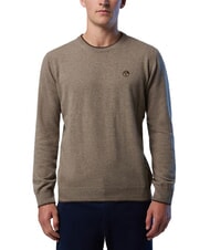 NORTH SAILS N|S Pullover mit Rundhalsausschnitt Walnuss-Melange - Herrenpullover - 2
