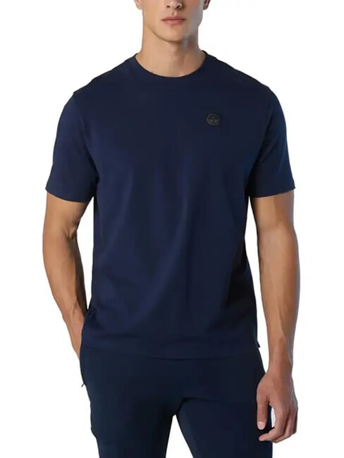 NORTH TECH T-Shirt aus 100 % Baumwolle Navy blau - Herren-T-Shirts