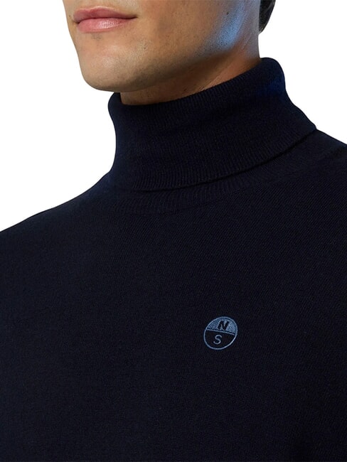 CORE Rollkragenpullover Navy blau - Herrenpullover