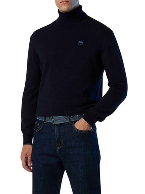 CORE Rollkragenpullover Navy blau - Herrenpullover