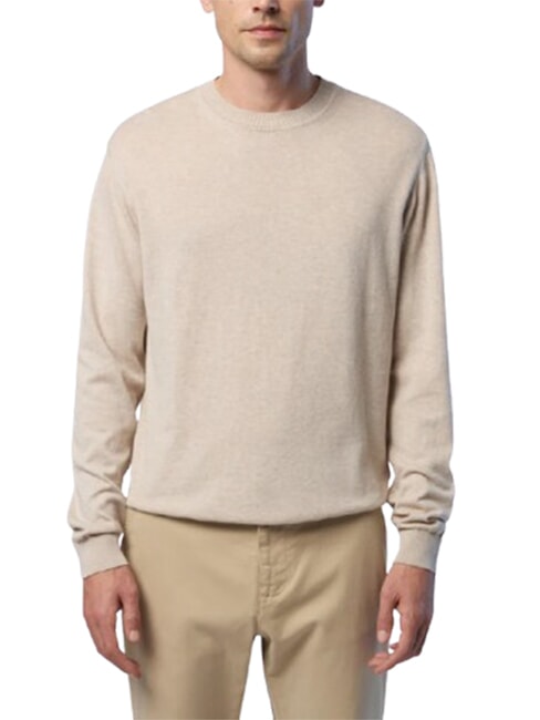 CORE Hemd aus 100 % Baumwolle Beige Melange - Herrenpullover