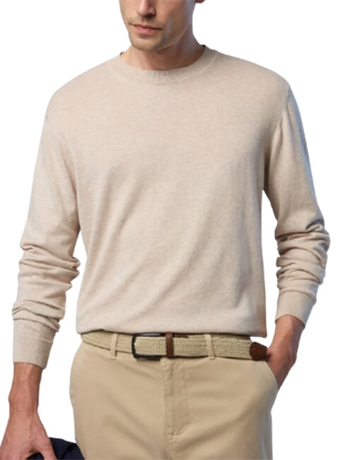 CORE Hemd aus 100 % Baumwolle Beige Melange - Herrenpullover