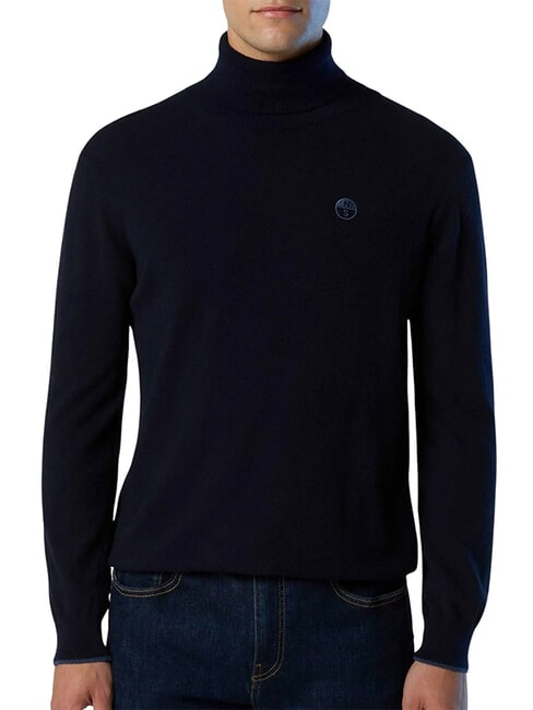CORE Rollkragenpullover Navy blau - Herrenpullover