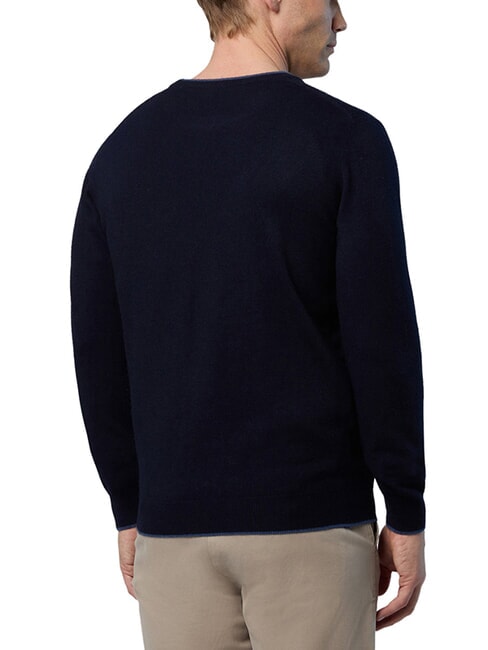 N|S Pullover mit Rundhalsausschnitt Navy blau - Herrenpullover