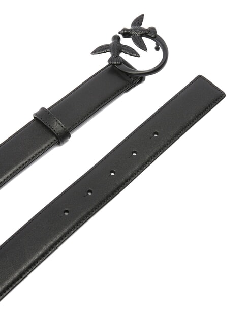 LOVE BERRY G&uuml;rtel mit farbiger Schnalle schwarze Limousinenblockfarbe - G&uuml;rtel