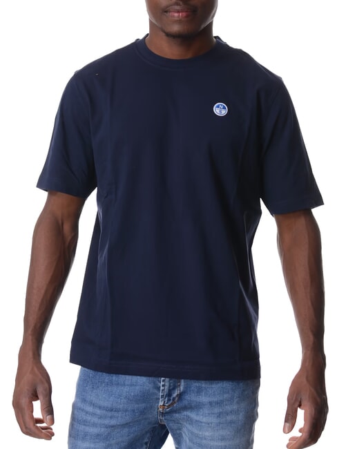BOLLO Baumwoll-T-Shirt Navy blau - Herren-T-Shirts