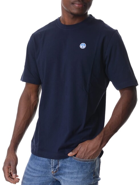 BOLLO Baumwoll-T-Shirt Navy blau - Herren-T-Shirts